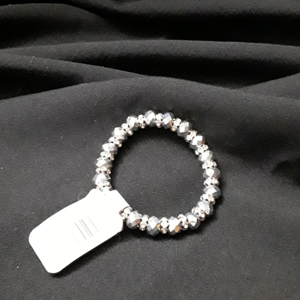 Beaded Silver Color Bracelet